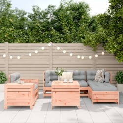 Salon de jardin 7 pcs bois massif sapin de douglas 509955509955