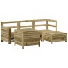 Salon de jardin 5 pcs bois de pin imprégné 509963509963