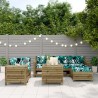 Salon de jardin 7 pcs bois de pin imprégné 509968509968