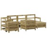 Salon de jardin 7 pcs bois de pin imprégné 509970509970