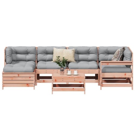 Salon de jardin 7 pcs bois massif sapin de douglas 509999509999