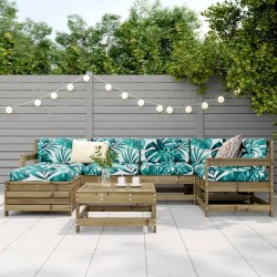Salon de jardin 7 pcs bois de pin imprégné 510001510001
