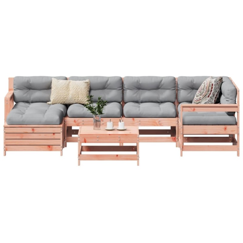 Salon de jardin 7 pcs bois massif sapin de douglas 510002510002