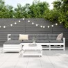 Salon de jardin 6 pcs blanc bois de pin massif 510004510004