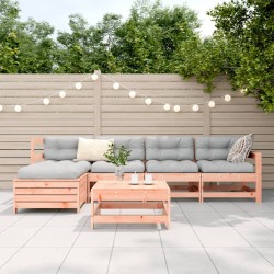 Salon de jardin 6 pcs bois massif sapin de douglas 510005510005