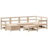 Salon de jardin 7 pcs bois de pin massif 510007510007