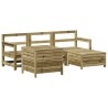 Salon de jardin 5 pcs bois de pin imprégné 510010510010