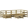 Salon de jardin 7 pcs bois de pin imprégné 510011510011