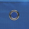 Boîtes de rangement avec couvercles 10 pcs 28x28x28 cm Bleu 510013510013