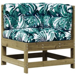 Salon de jardin 6 pcs avec coussins bois de pin imprégné 510019510019