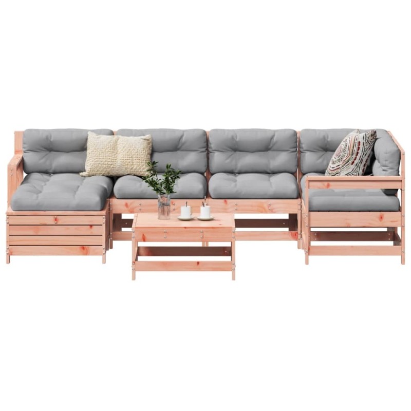 Salon de jardin 7 pcs bois massif sapin de douglas 510022510022