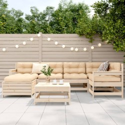 Salon de jardin 7 pcs bois de pin massif 510023510023