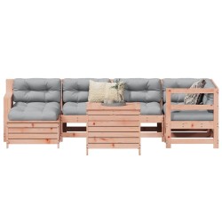 Salon de jardin 7 pcs bois massif sapin de douglas 510027510027