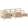 Salon de jardin 7 pcs bois de pin massif 510032510032