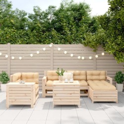 Salon de jardin 7 pcs bois de pin massif 510032510032