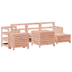 Salon de jardin 7 pcs bois massif sapin de douglas 510033510033