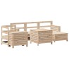 Salon de jardin 7 pcs bois de pin massif 510034510034