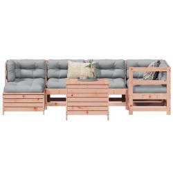 Salon de jardin 7 pcs bois massif sapin de douglas 510036510036