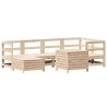 Salon de jardin 7 pcs bois de pin massif 510039510039