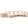 Salon de jardin 7 pcs bois de pin massif 510041510041