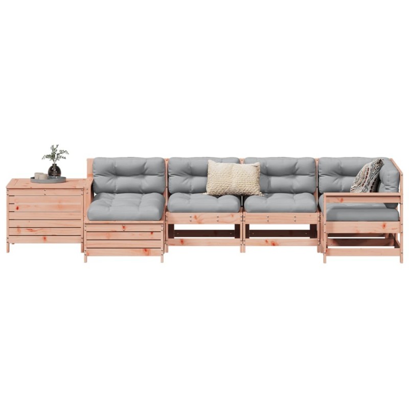Salon de jardin 7 pcs bois massif sapin de douglas 510042510042