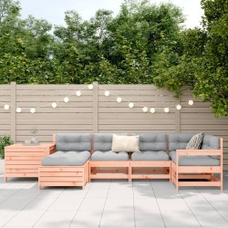 Salon de jardin 7 pcs bois massif sapin de douglas 510042510042