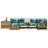 Salon de jardin 7 pcs bois de pin imprégné 510044510044