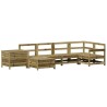 Salon de jardin 7 pcs bois de pin imprégné 510044510044