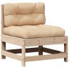 Salon de jardin 6 pcs avec coussins Bois de pin massif 510045510045