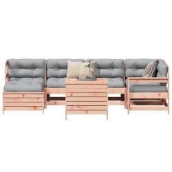 Salon de jardin 7 pcs bois massif sapin de douglas 510046510046