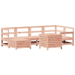 Salon de jardin 7 pcs bois massif sapin de douglas 510046510046