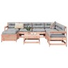 Salon de jardin 8 pcs bois massif sapin de douglas 510052510052