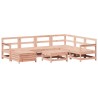 Salon de jardin 8 pcs bois massif sapin de douglas 510052510052