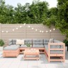 Salon de jardin 8 pcs bois massif sapin de douglas 510054510054