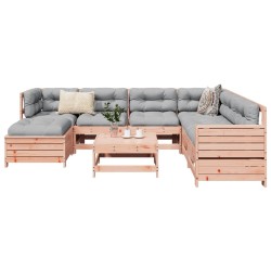 Salon de jardin 8 pcs bois massif sapin de douglas 510056510056