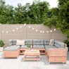 Salon de jardin 8 pcs bois massif sapin de douglas 510056510056