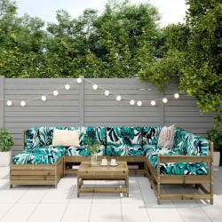 Salon de jardin 8 pcs bois de pin imprégné 510057510057