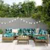Salon de jardin 8 pcs bois de pin imprégné 510057510057