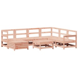 Salon de jardin 8 pcs bois massif sapin de douglas 510058510058