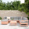 Salon de jardin 8 pcs bois massif sapin de douglas 510058510058
