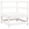 Salon de jardin 8 pcs blanc bois de pin massif 510061510061