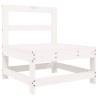 Salon de jardin 8 pcs blanc bois de pin massif 510061510061