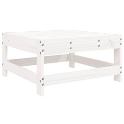 Salon de jardin 8 pcs blanc bois de pin massif 510061510061