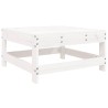 Salon de jardin 8 pcs blanc bois de pin massif 510061510061