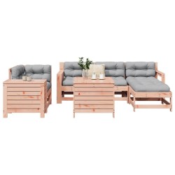 Salon de jardin 7 pcs bois massif sapin de douglas 510062510062