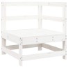Salon de jardin 7 pcs blanc bois de pin massif 510063510063