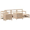 Salon de jardin 7 pcs bois de pin massif 510064510064