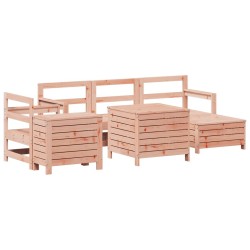 Salon de jardin 7 pcs bois massif sapin de douglas 510065510065