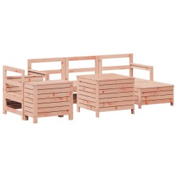 Salon de jardin 7 pcs bois massif sapin de douglas 510067510067