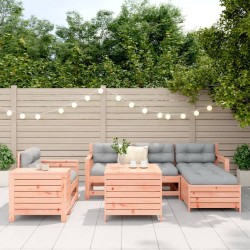 Salon de jardin 7 pcs bois massif sapin de douglas 510067510067